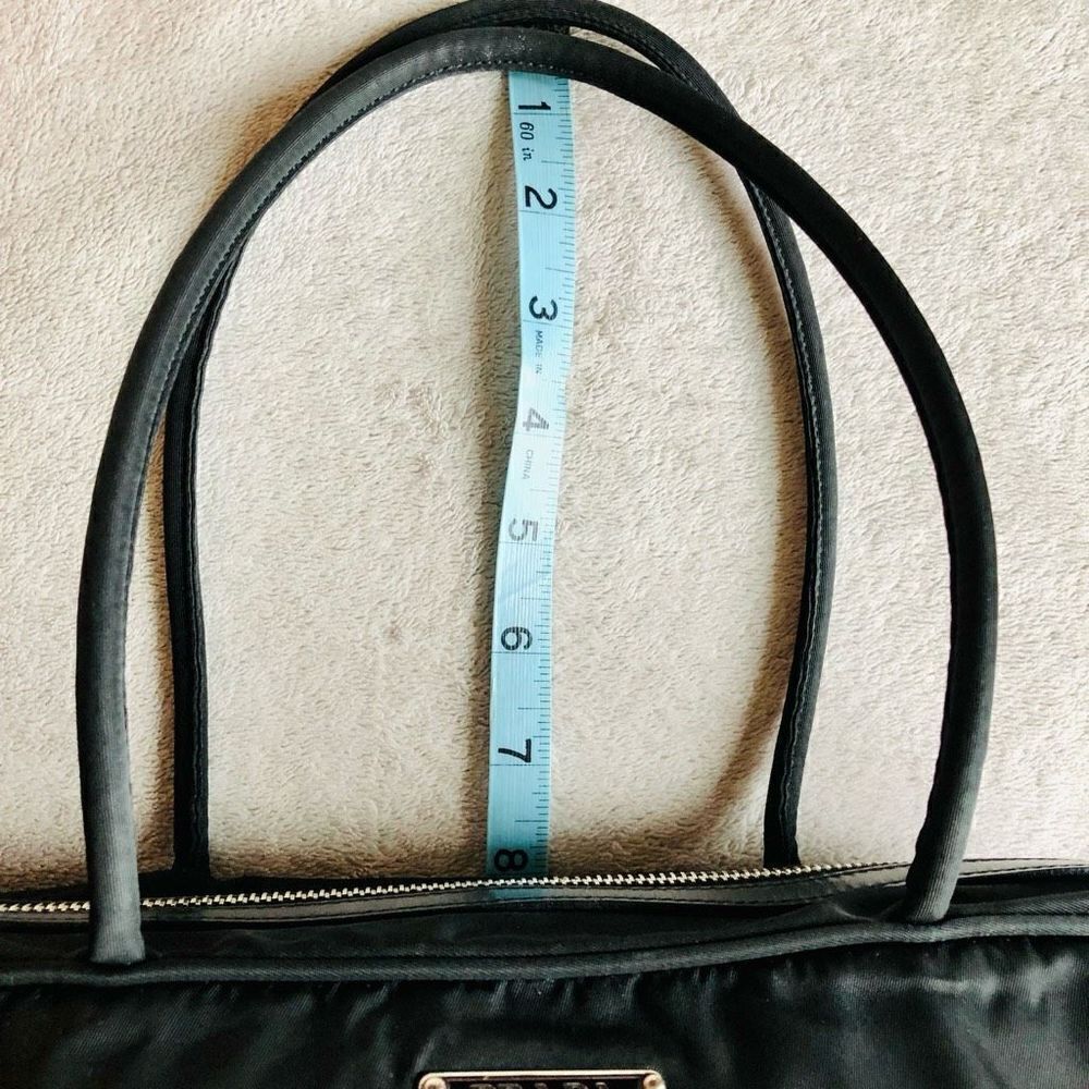 Vintage Prada Tessuto Black Nylon Front Zipper Pocket Mini Boston Bag - Picture 15 of 16